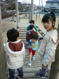 中島公園で遊ぶ