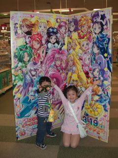 仮面ライダーの映画を見に行く