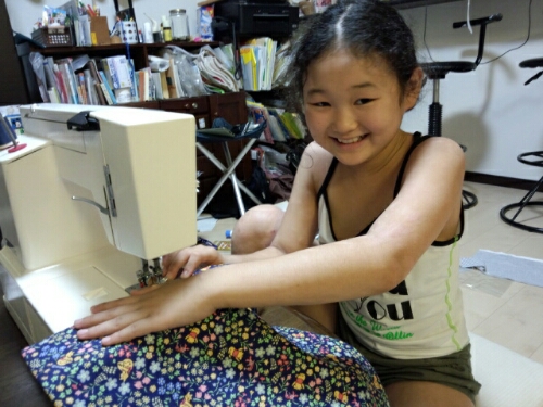 初めて（？）のミシン！